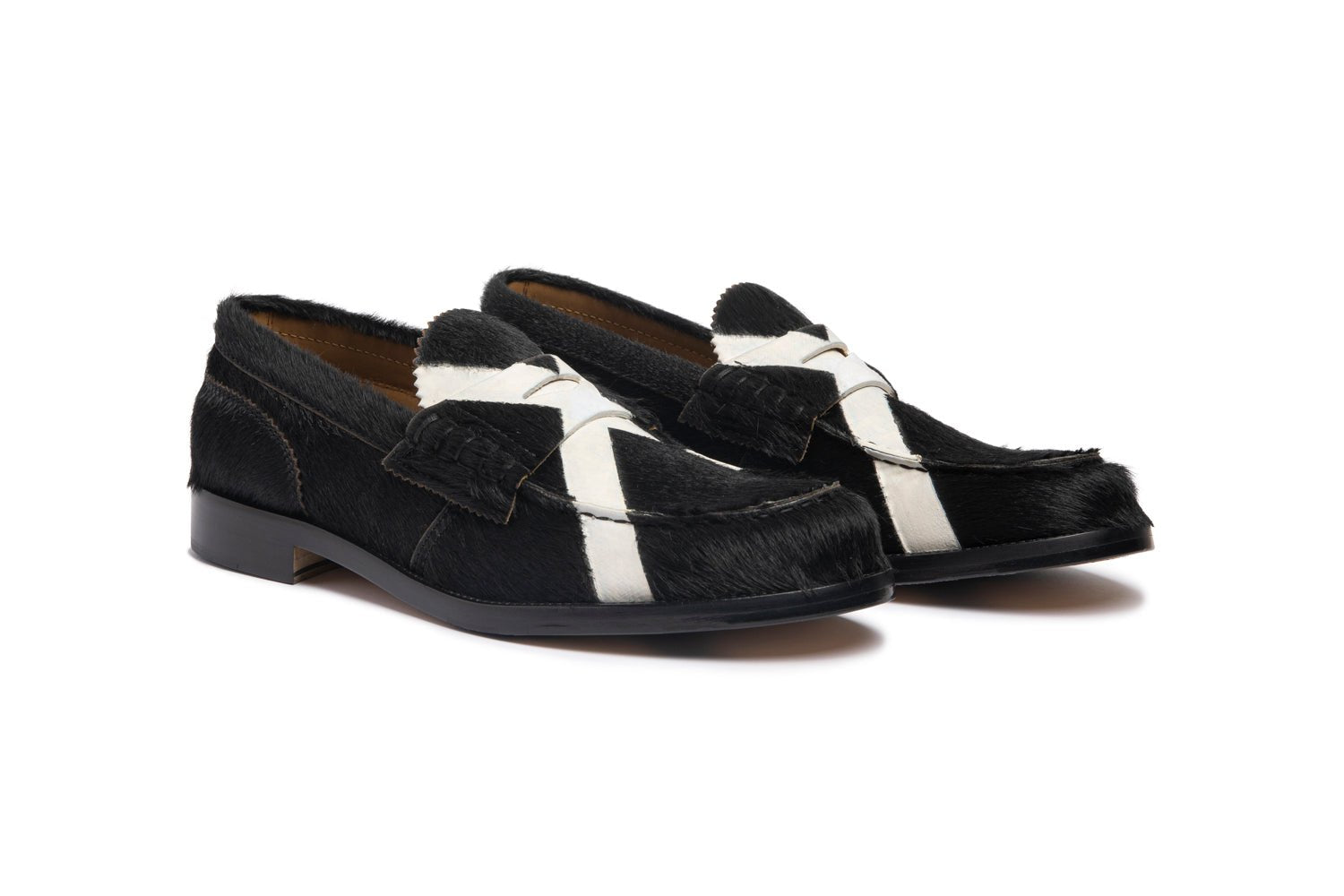 CWL4360X PONY BLACK X WHITE - Collegemoccassin