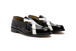 Load image into Gallery viewer, ML1780X PATENT BLACK X WHITE - Collegemoccassin
