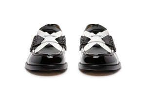 ML1780X PATENT BLACK X WHITE - Collegemoccassin