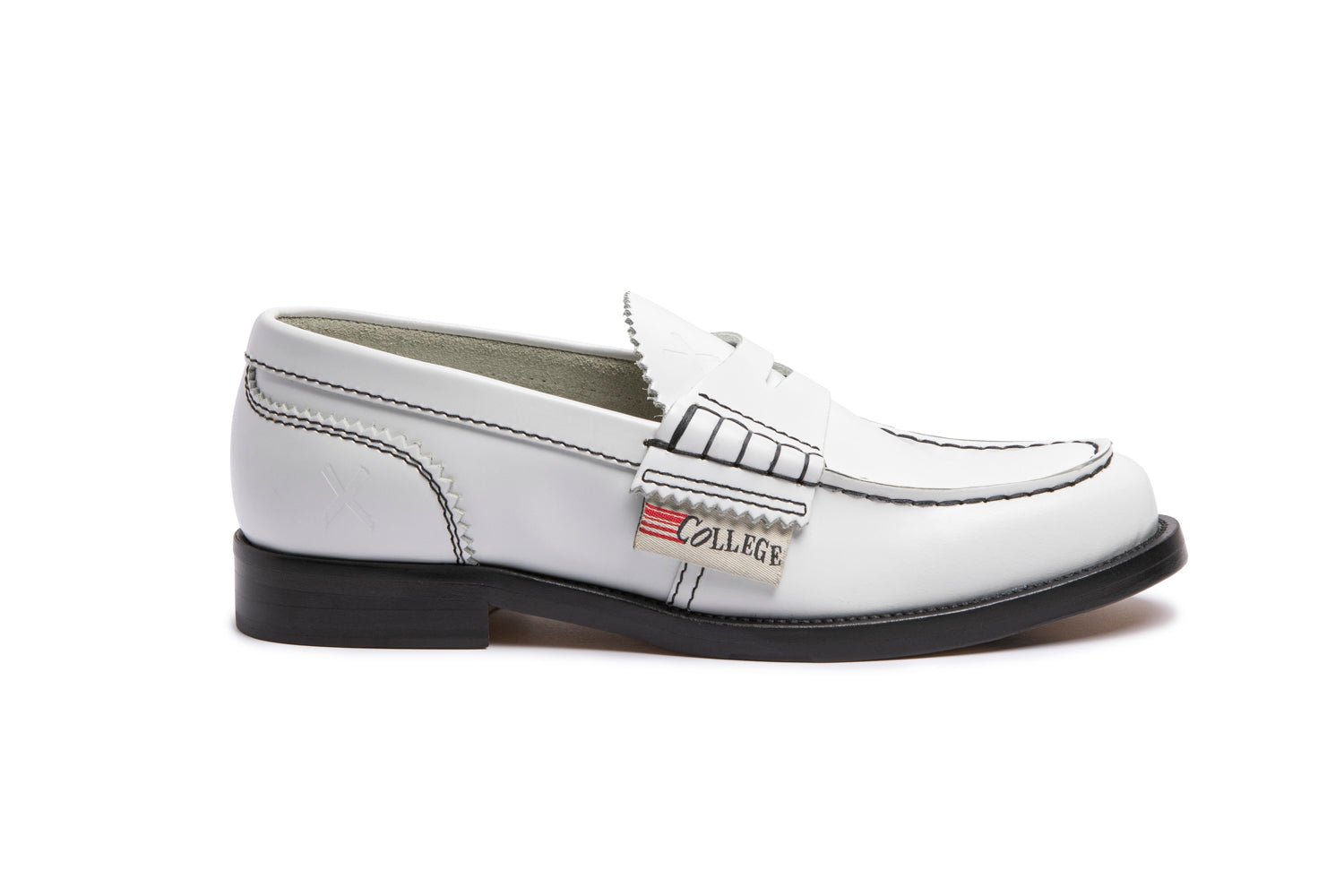 ML3380A WHITE - Collegemoccassin