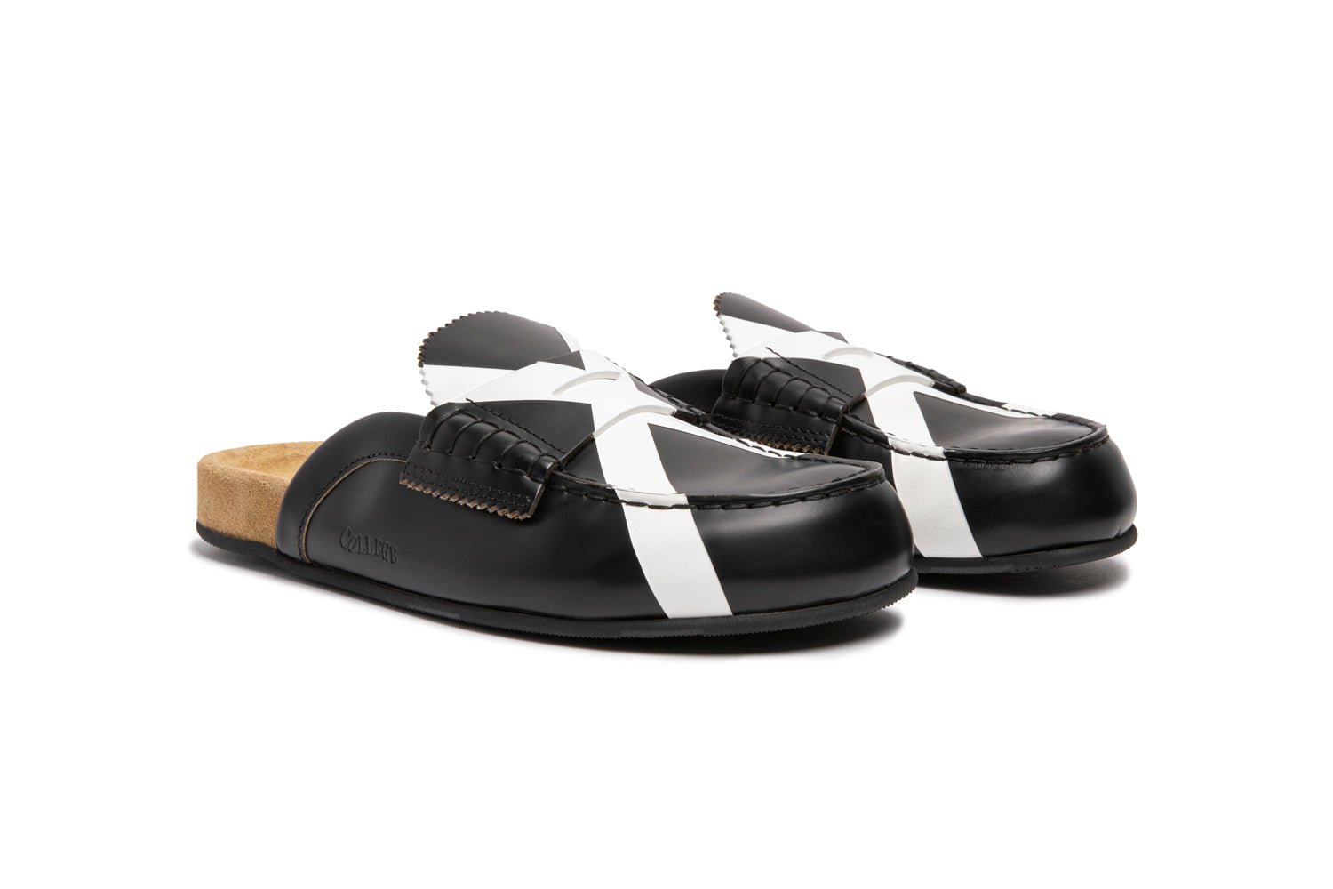 MR1389X BLACK X WHITE - Collegemoccassin