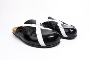 WR1789X PATENT BLACK X WHITE - Collegemoccassin