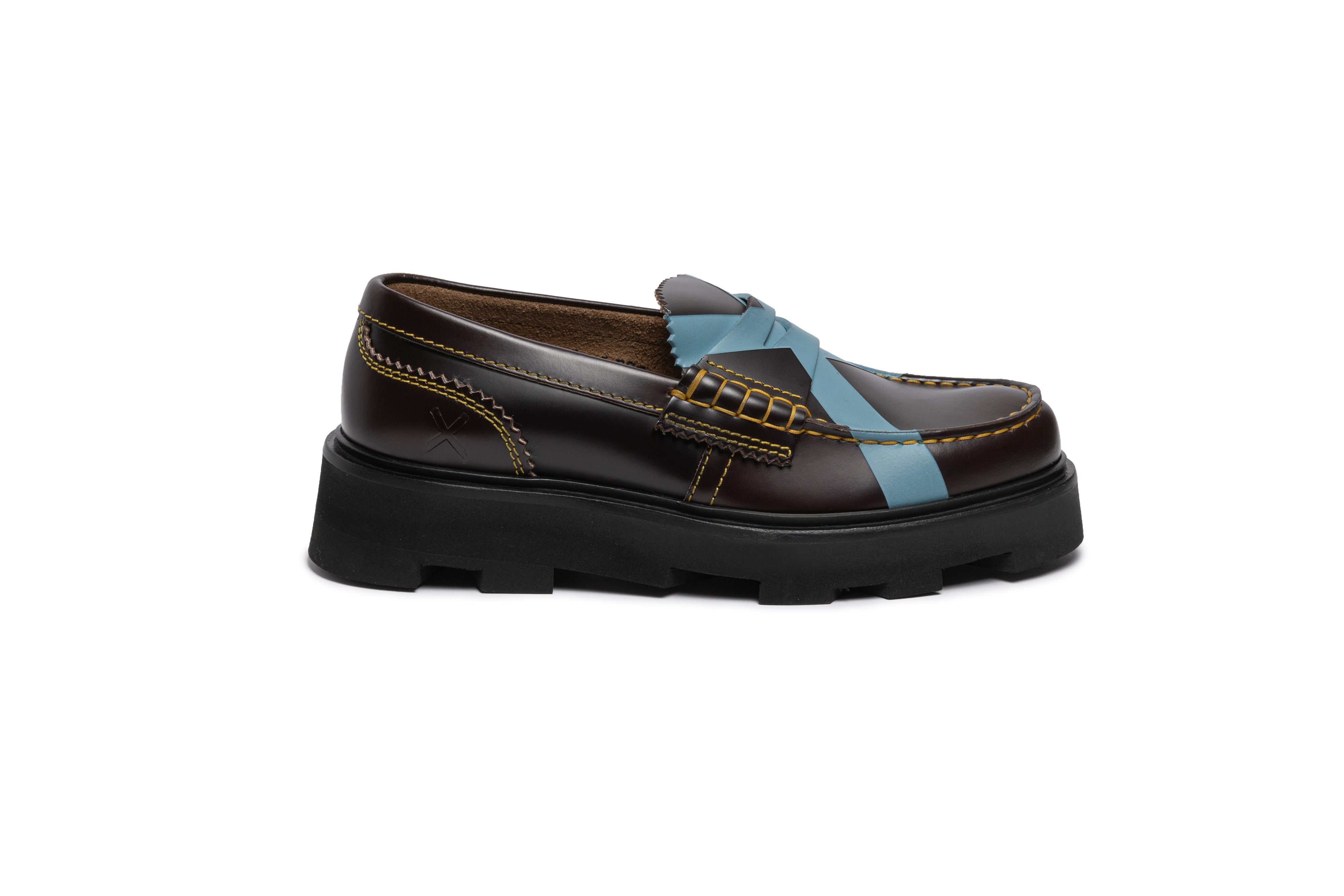 WS1381X CORDOBAN X BABY BLU ST YELLOW - Collegemoccassin